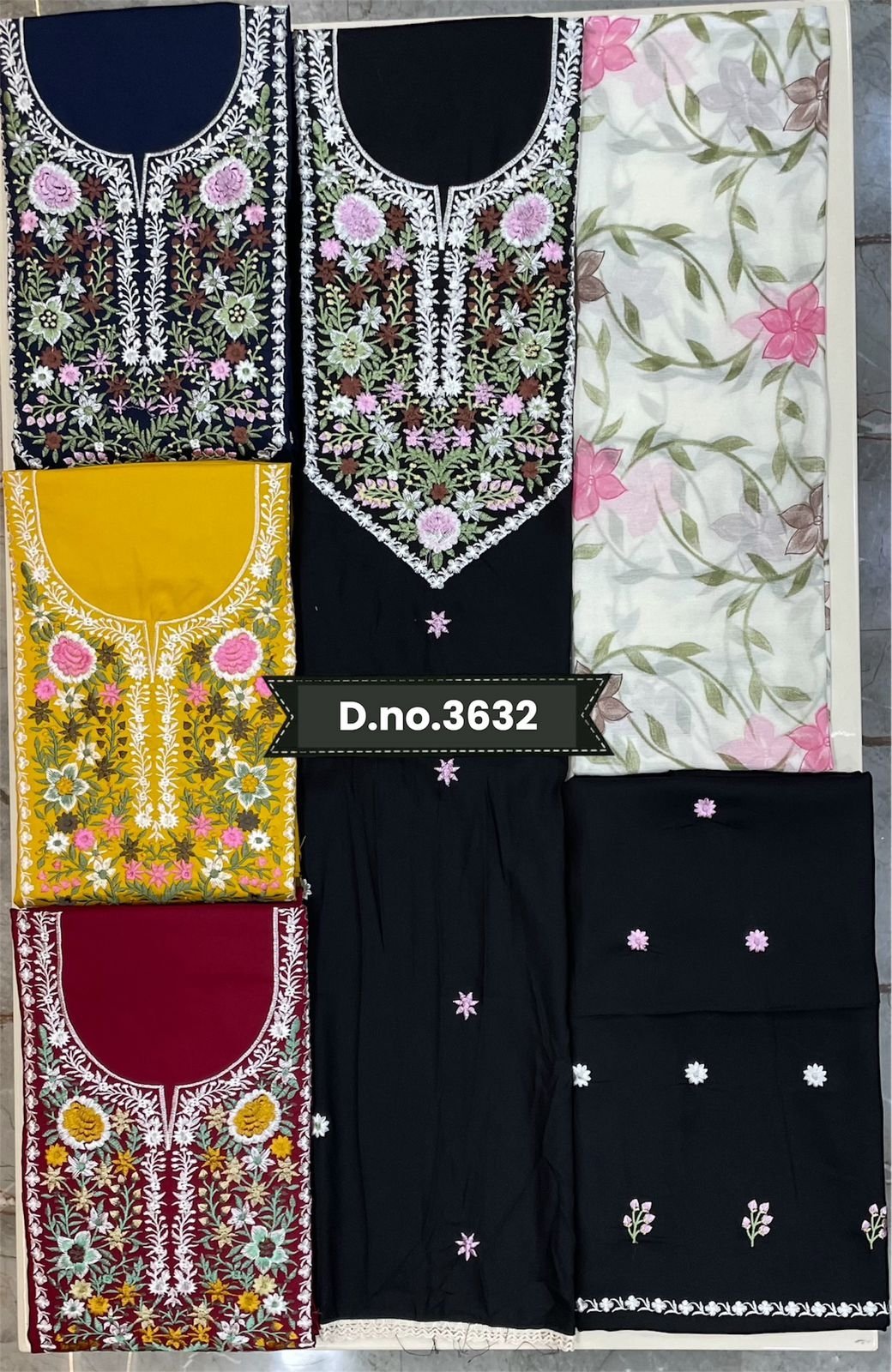 Rayon Embroidery Work design 16