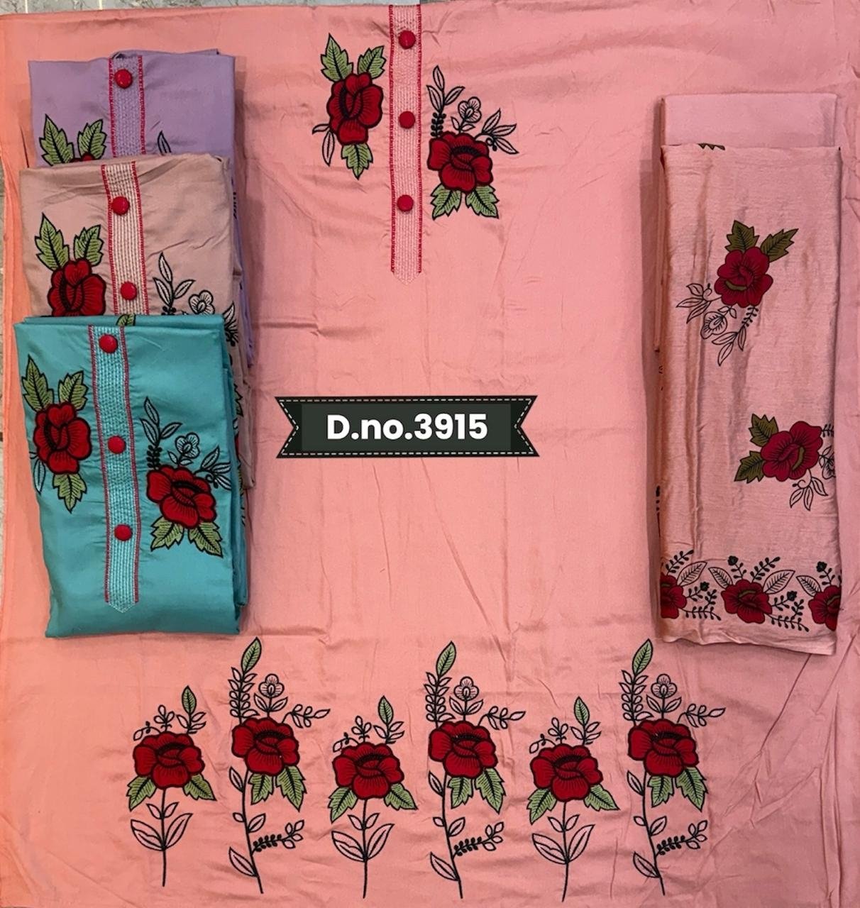 Rayon Embroidery Work design 24
